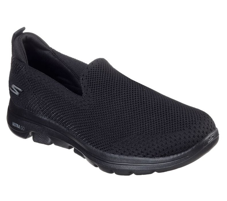 Skechers Gowalk 5 - Prized - Womens Slip On Shoes Black [AU-MA0809]